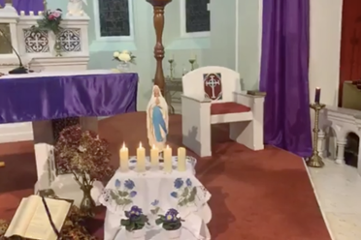 Watch recording  of Mass for Deceased Members of Lourdes Pilgrimage