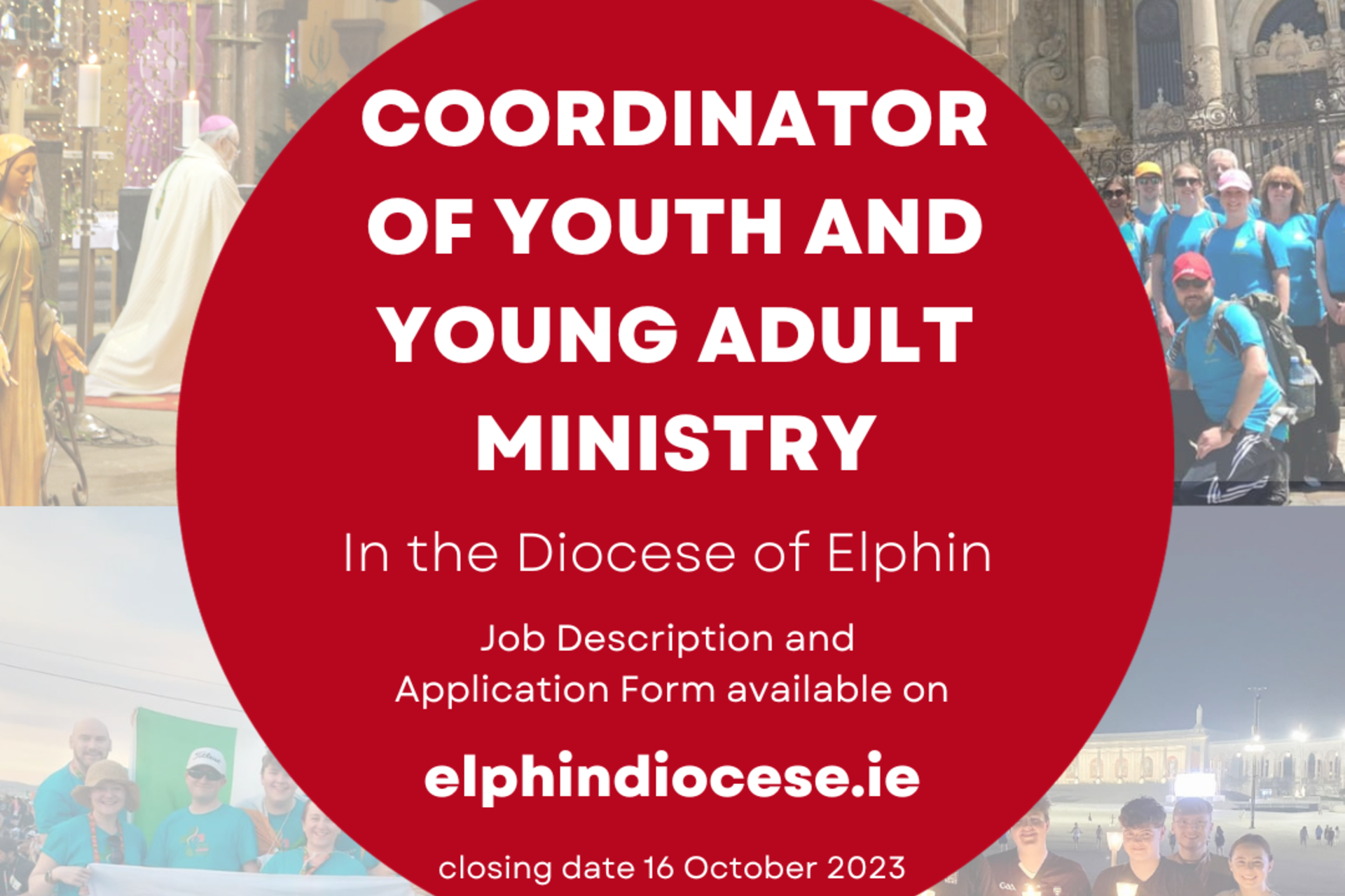 Diocese of Elphin is recruiting for a Coordinator of Youth and Young Adult Ministry