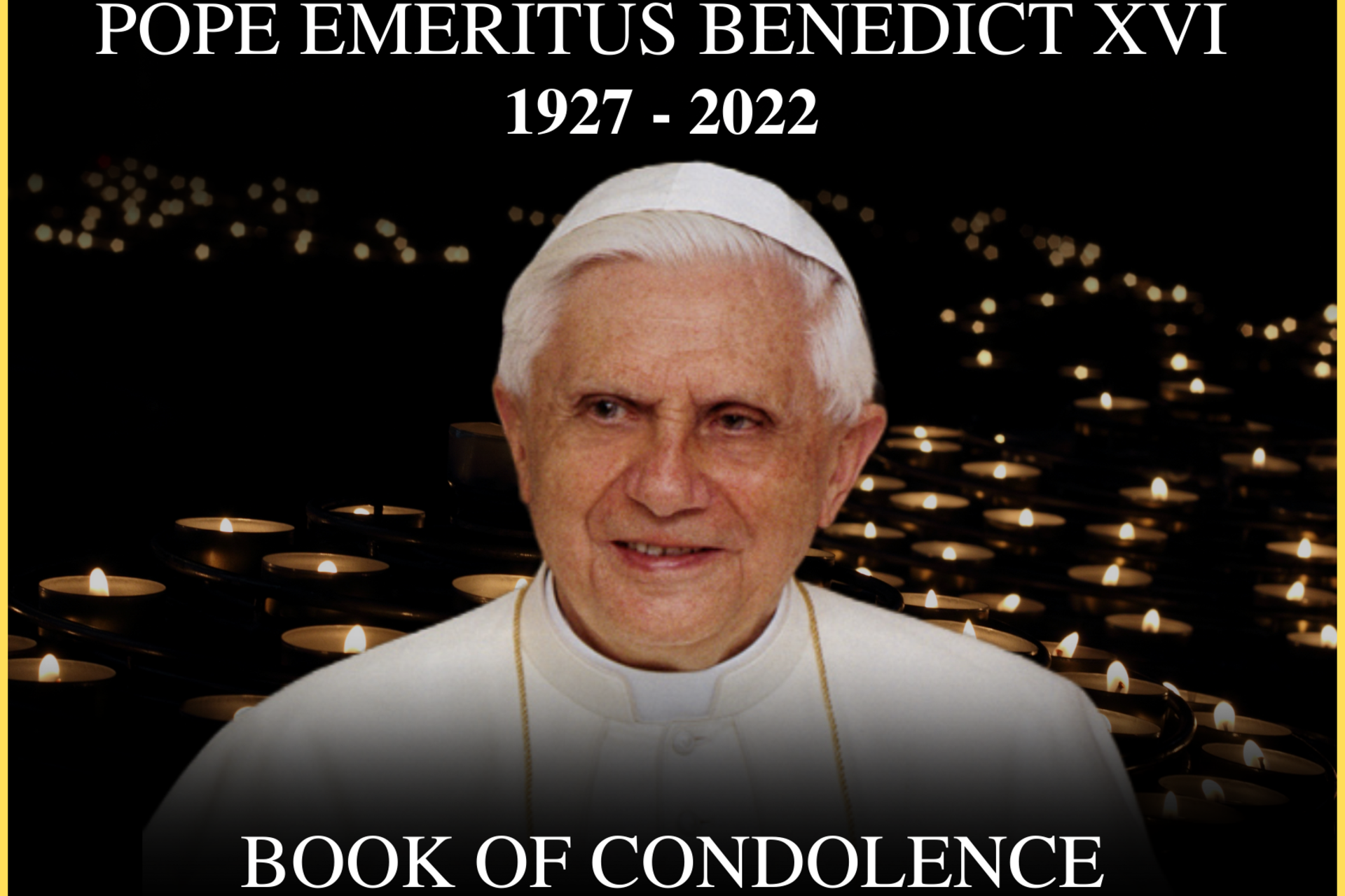 Book of Condolences for Pope Benedict XVI